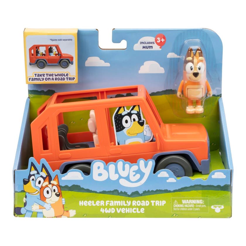 Bluey, Heeler Family Road Trip 4Wd Vehicle