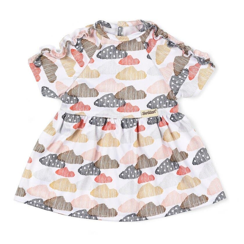 Skrållan, Klänning Moln 45 Cm