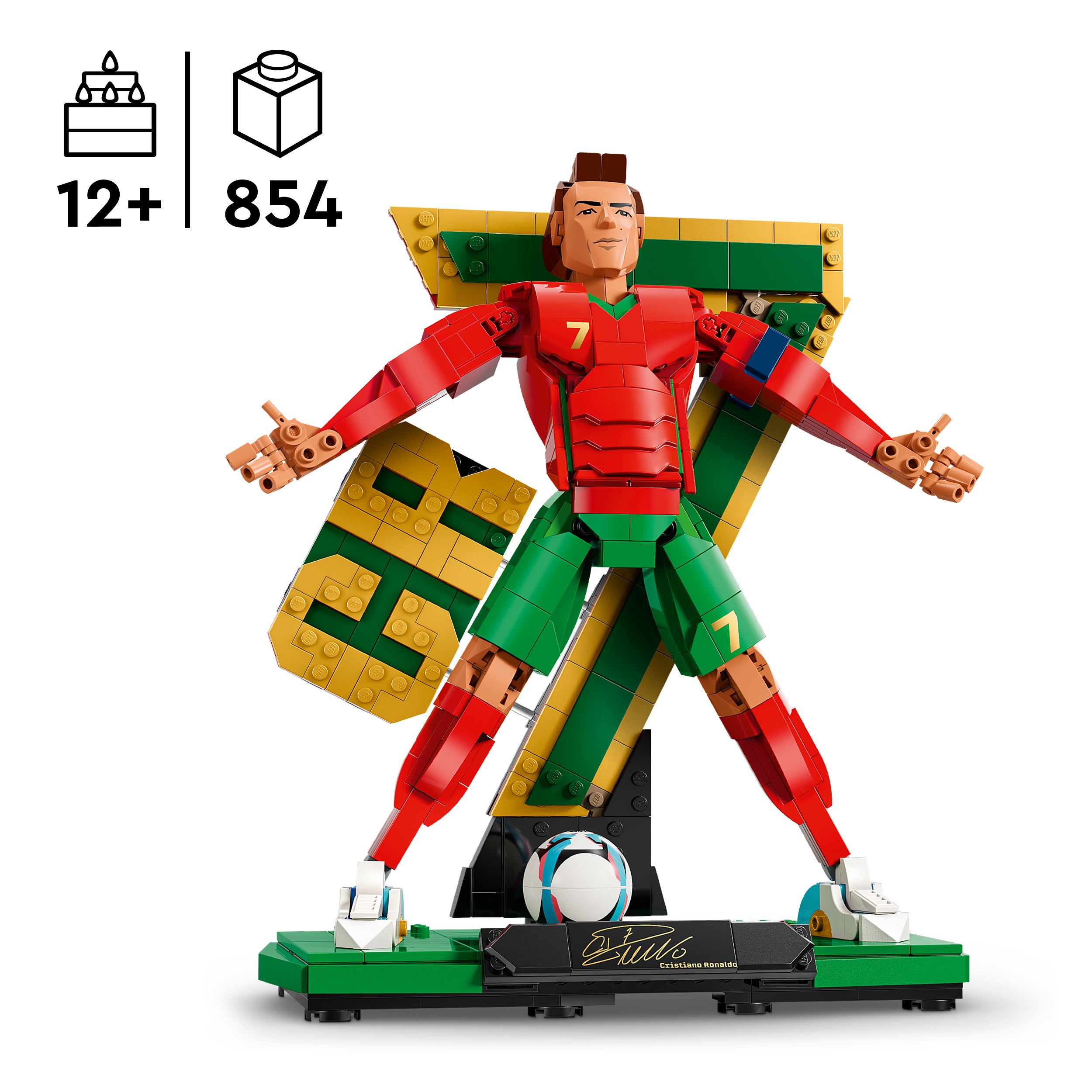 LEGO® Editions Cristiano Ronaldo – fotbollslegend Set 43016