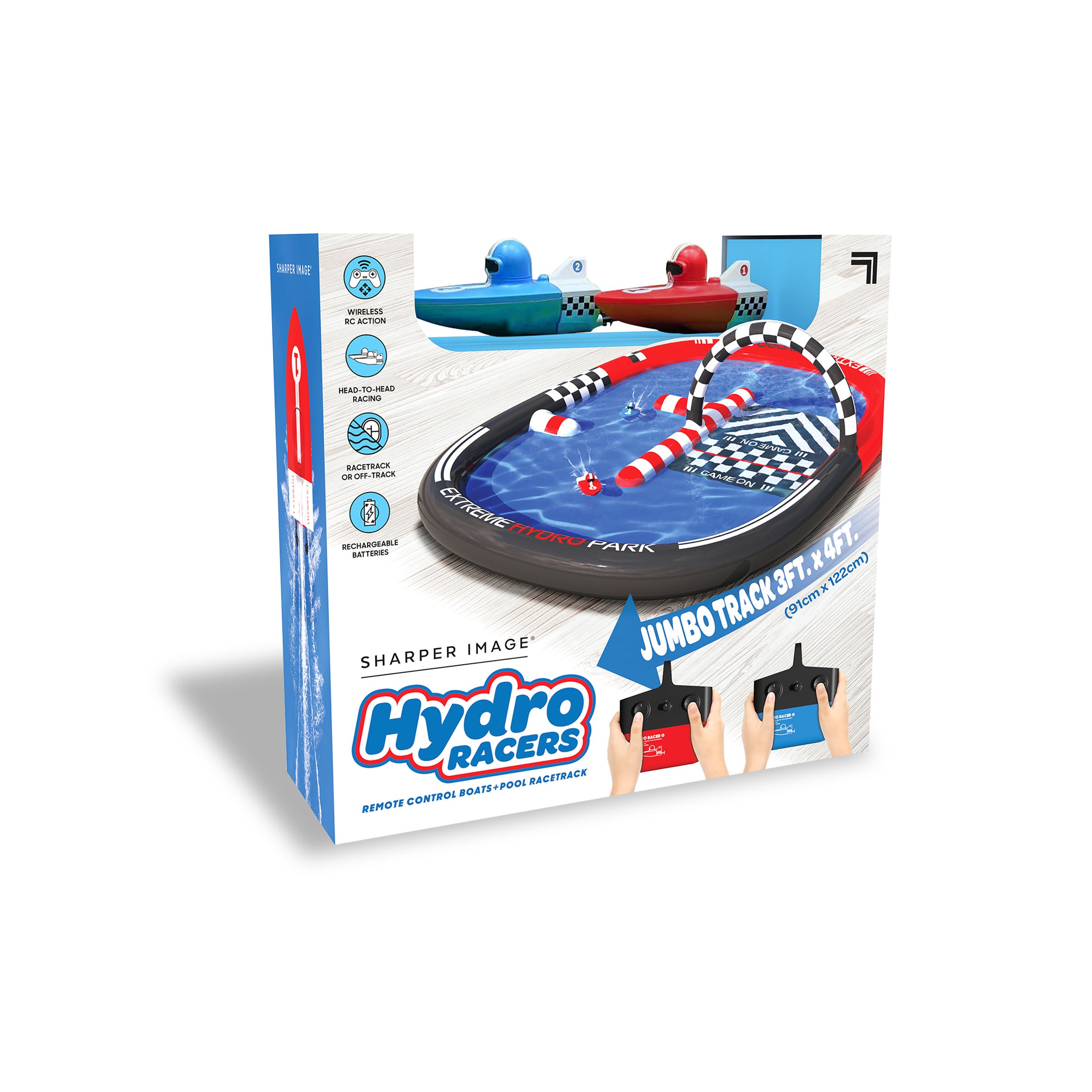 Sharper Image RC Hydro Park Racers med uppblåsbar pool