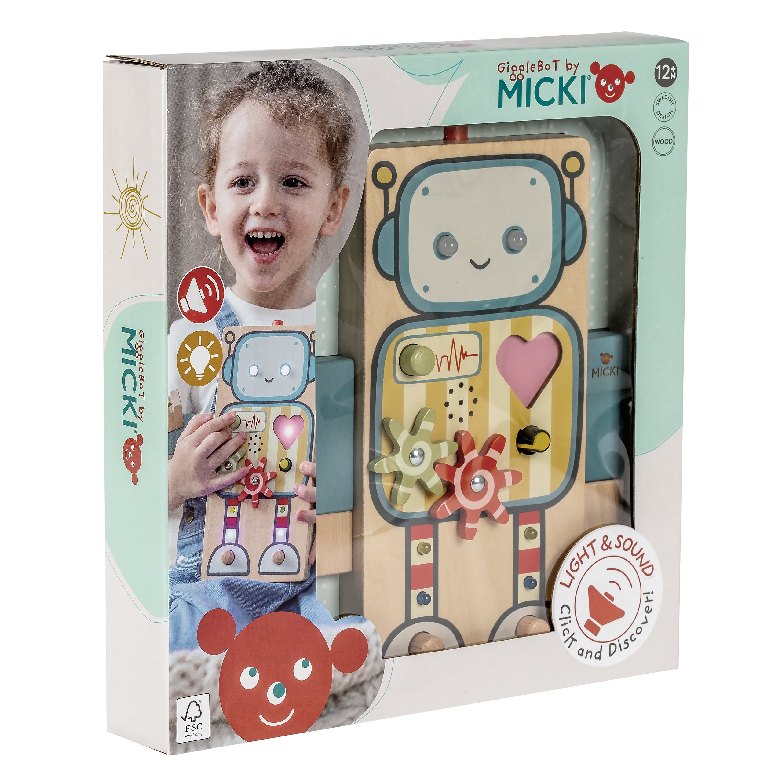 MICKI Gigglebot aktivitetsleksak