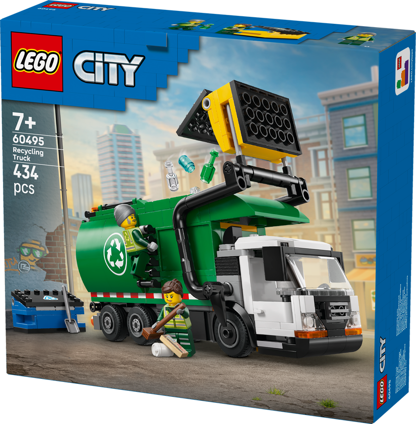 LEGO® City Återvinningsbil – Leksaksbil för barn 60495