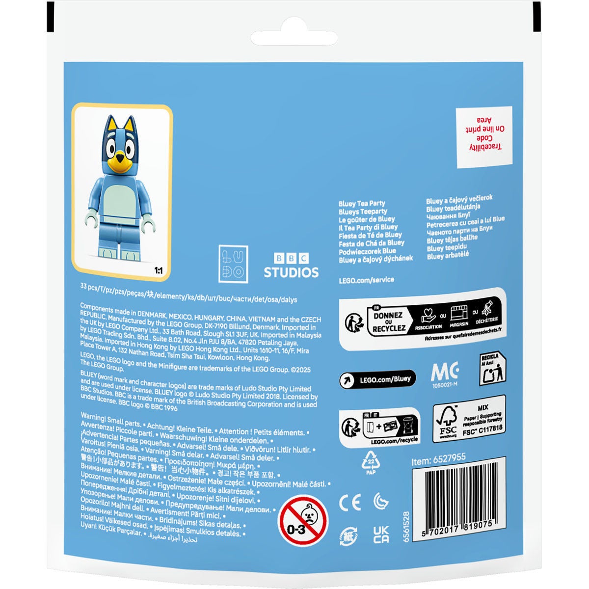 LEGO Bluey 30687, Blueys tebjudning