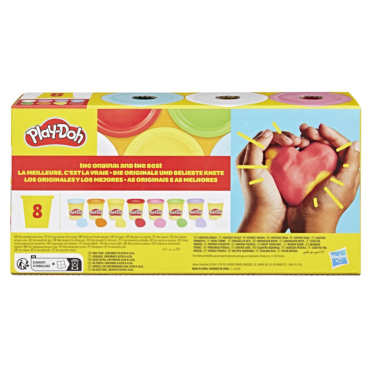 Play-Doh Lera 8 färger Regnbåge