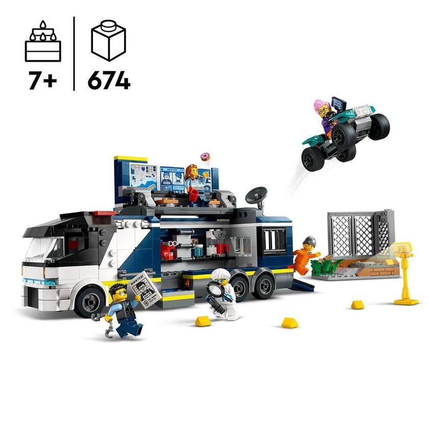 LEGO City 60418, Polisens mobila laboratoriebil