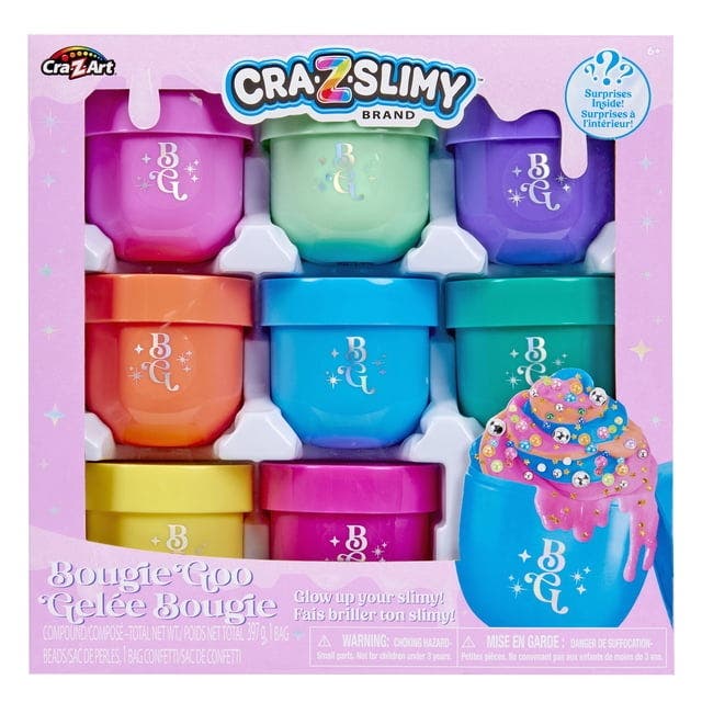 Cra-Z-Slimy Bougie Goo Value Set – lyxigt slimeset med 8 delar