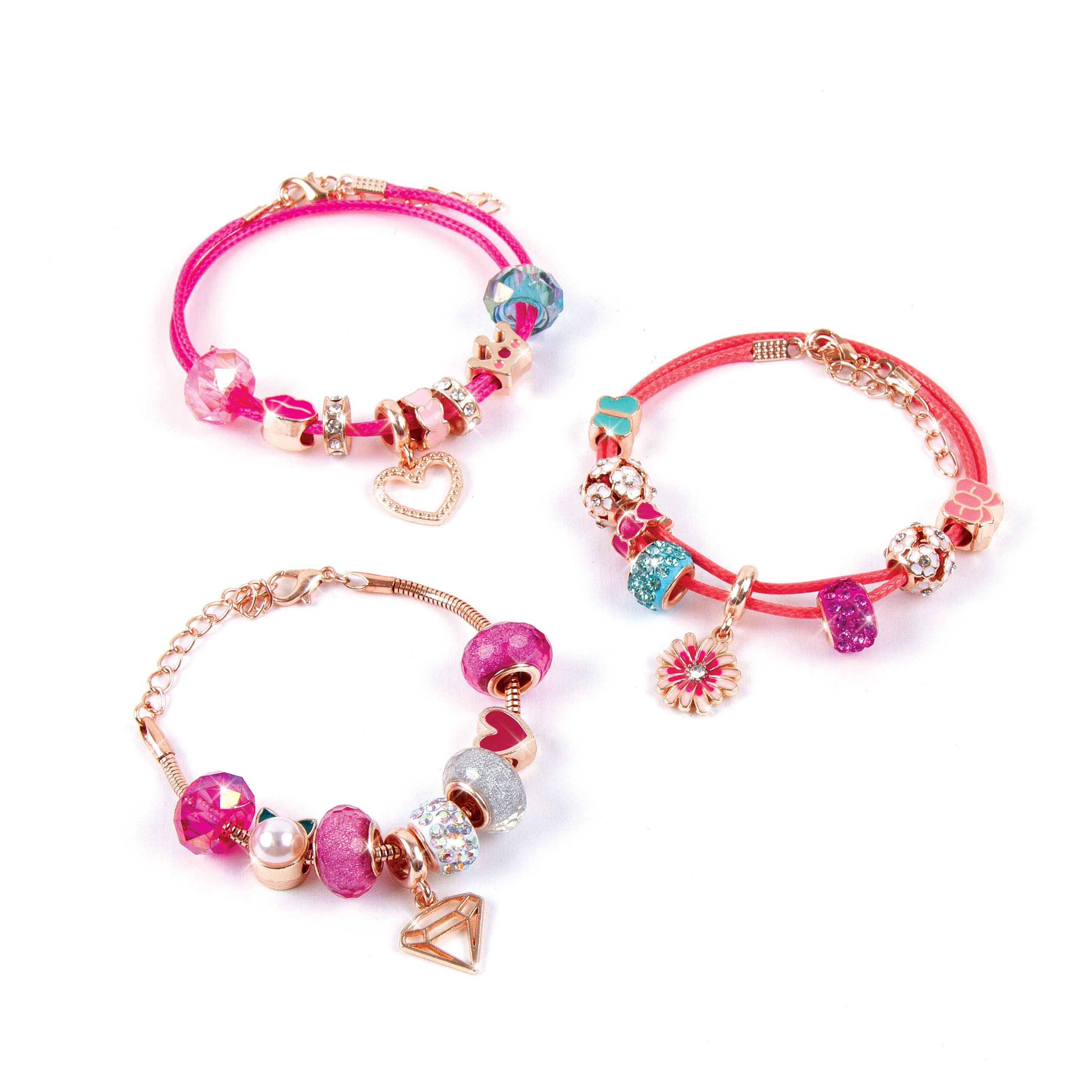 Make It Real - Halo Charms Bracelets Think Pink