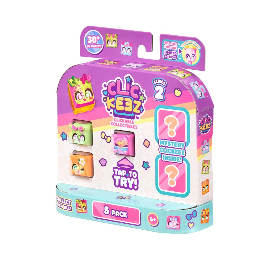 Clickeez Multipack Series 2 – 5 fidgets med klickljud