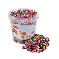 Rörpärlor i hink 5000st färgmix
