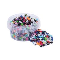 Pärlburk, kongo siffror, bokstäver