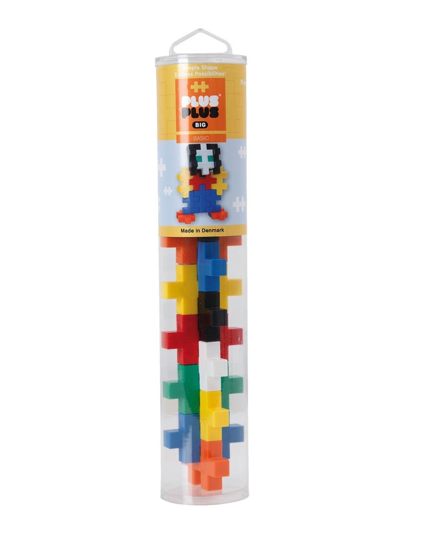Plus-Plus BIG - Basic 15 pcs / Tube 2x10"