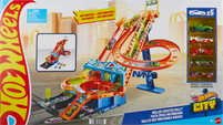 Hot Wheels City Roller Coaster Rally Track Set med 5 bilar