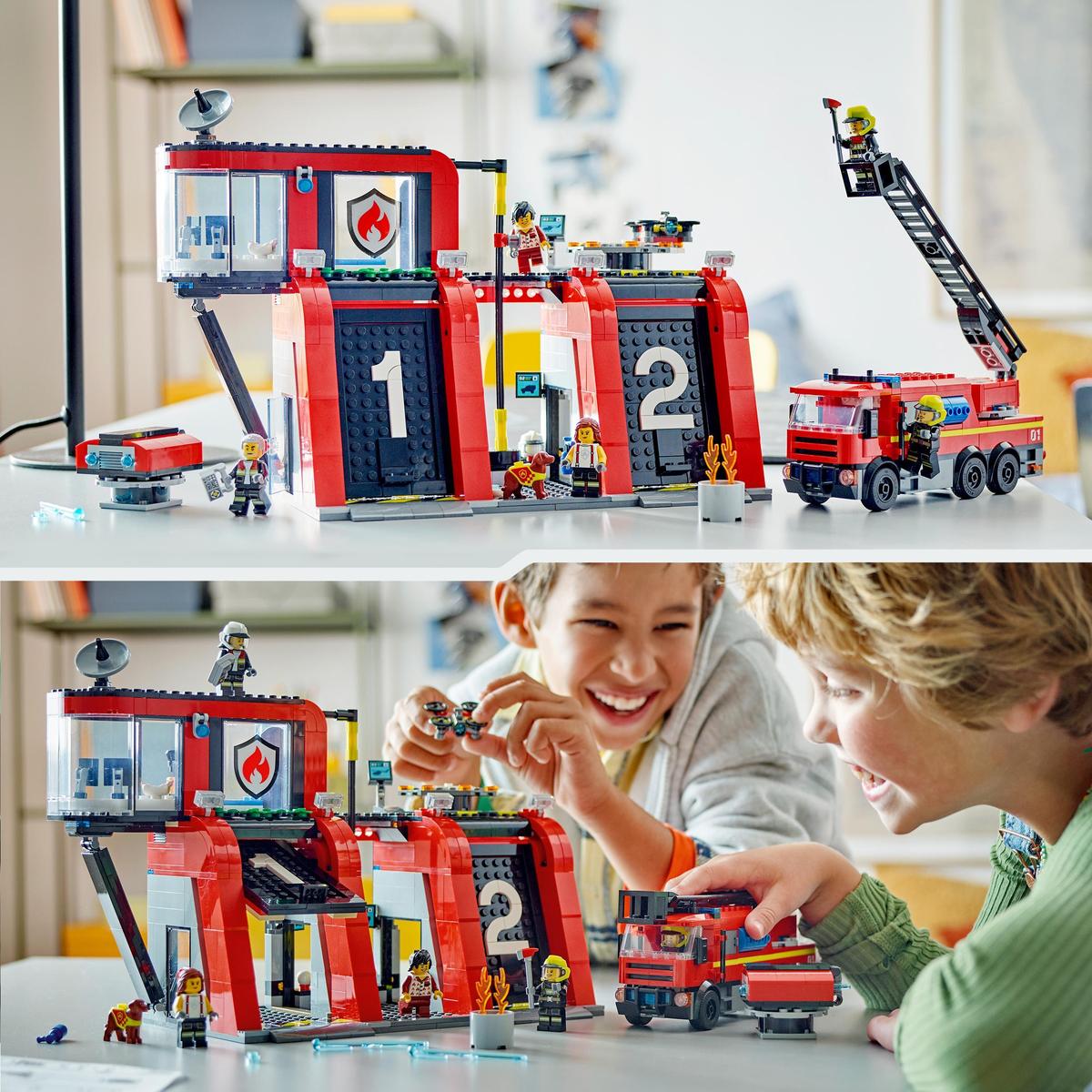 LEGO City 60414, Brandstation med brandbil