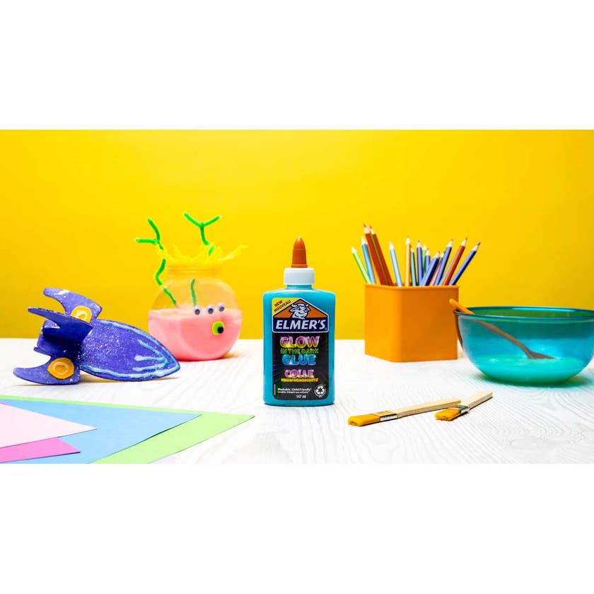 Elmer's 147 ml Glow in the Dark Liquid Glue Blue