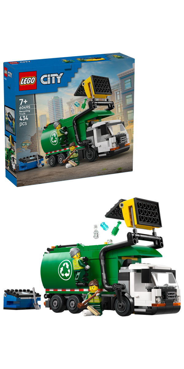 LEGO® City Återvinningsbil – Leksaksbil för barn 60495