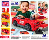 MEGA BLOKS Build & Go Race Car 26 delar