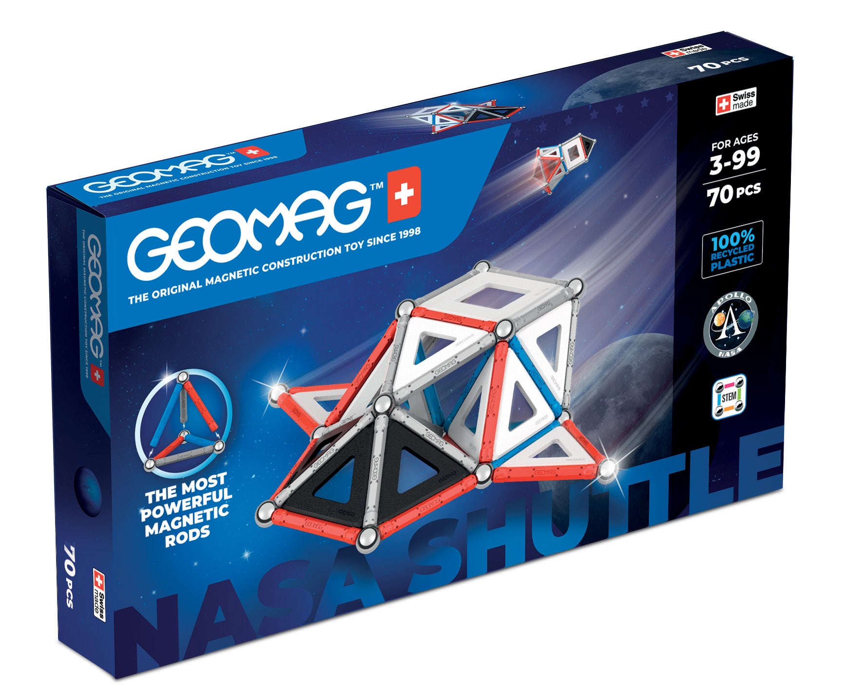 Geomag Classic Panes Nasa Shuttle 70 Pcs