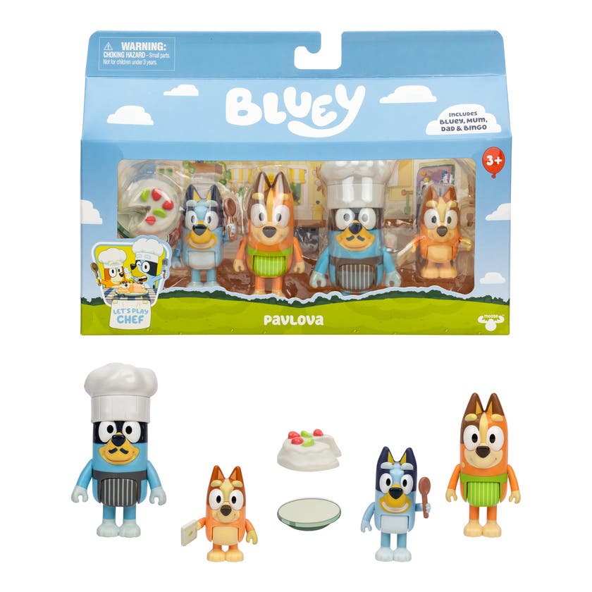 BLUEY Figure 4pk Dessert Time