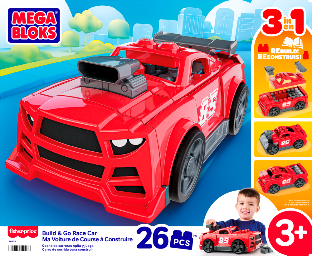 MEGA BLOKS Build & Go Race Car 26 delar