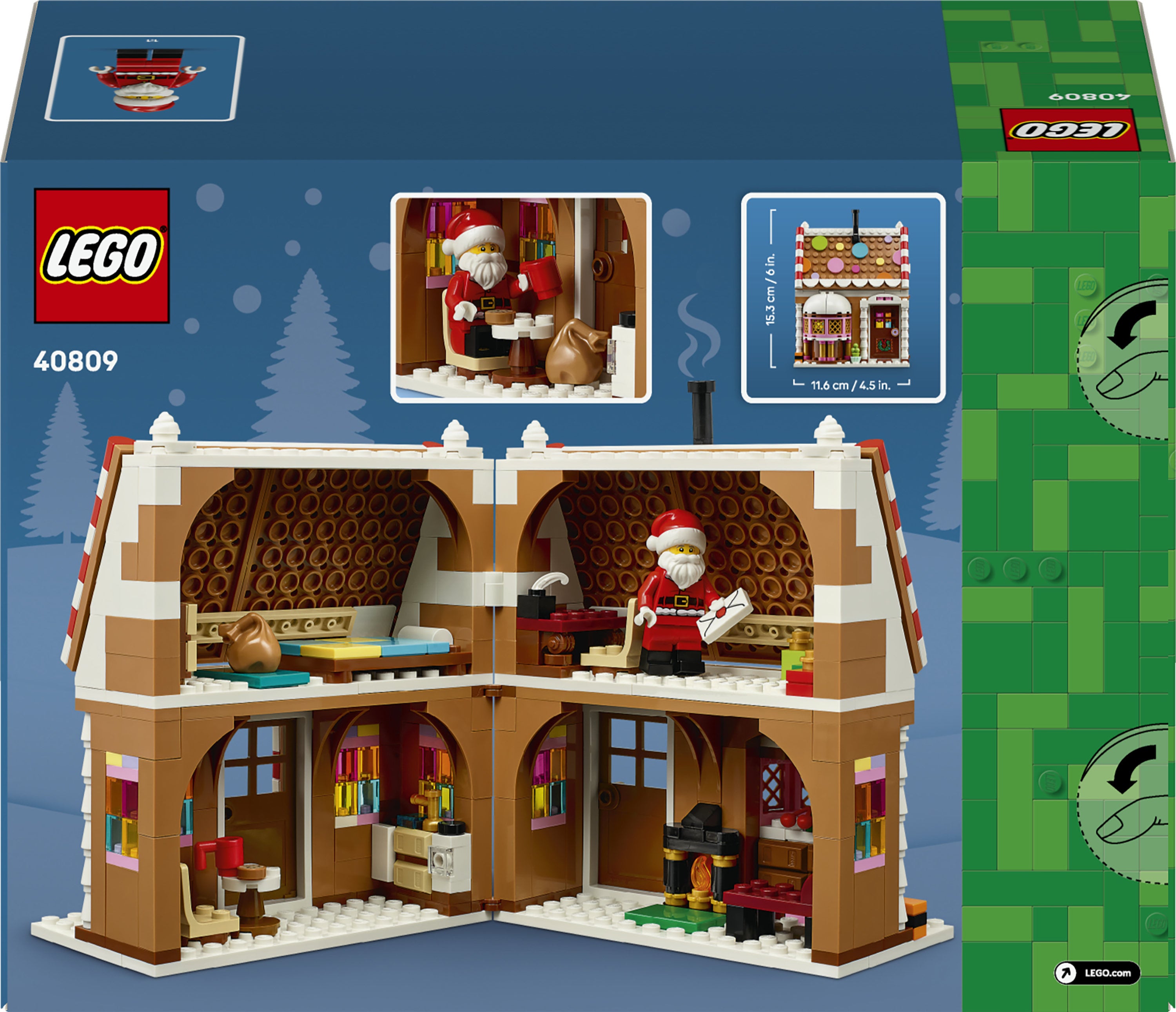 LEGO® Iconic Juligt pepparkakshus 40809