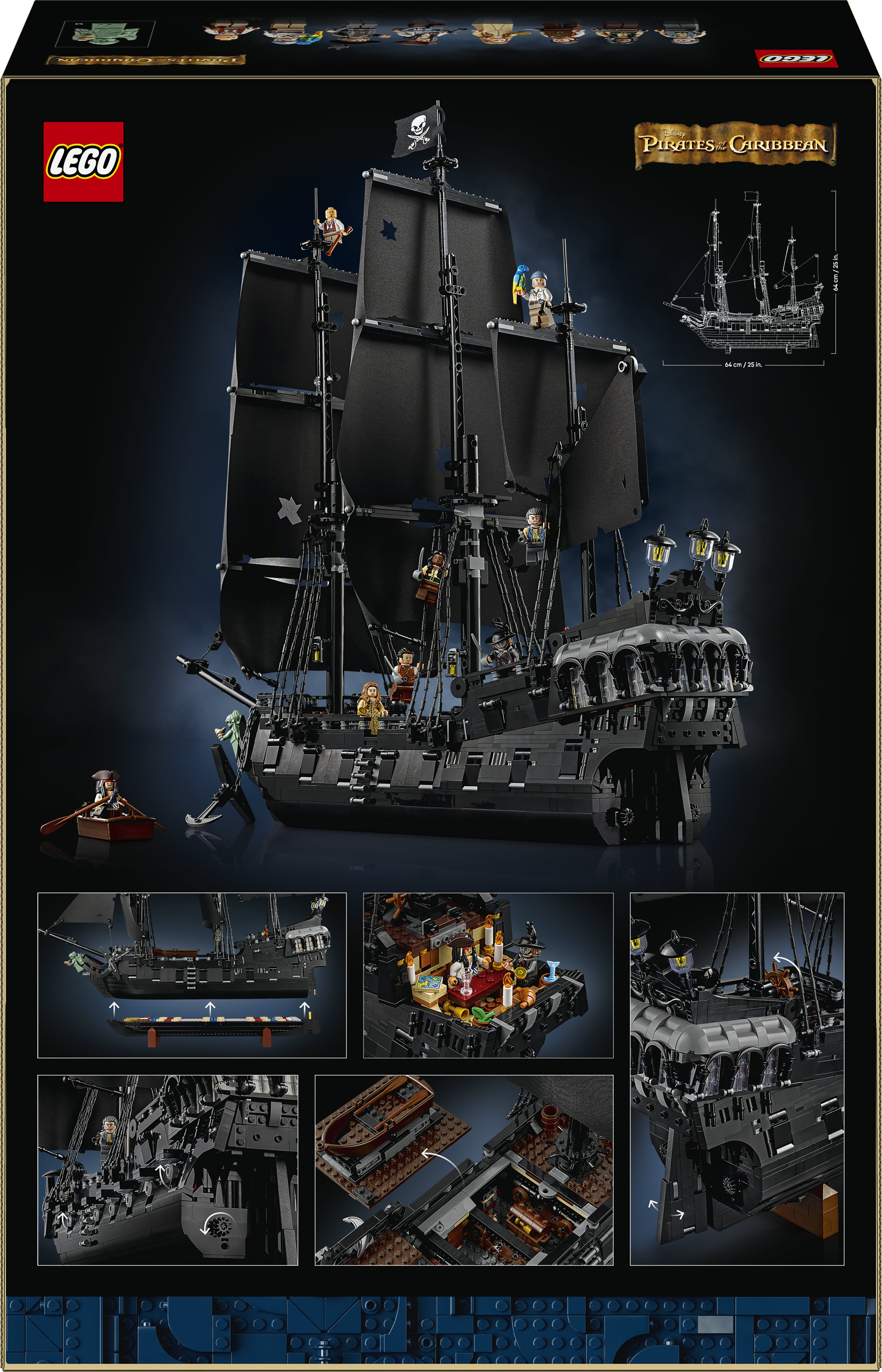 LEGO® Icons Kapten Jack Sparrows piratskepp, Byggset för vuxna 10365