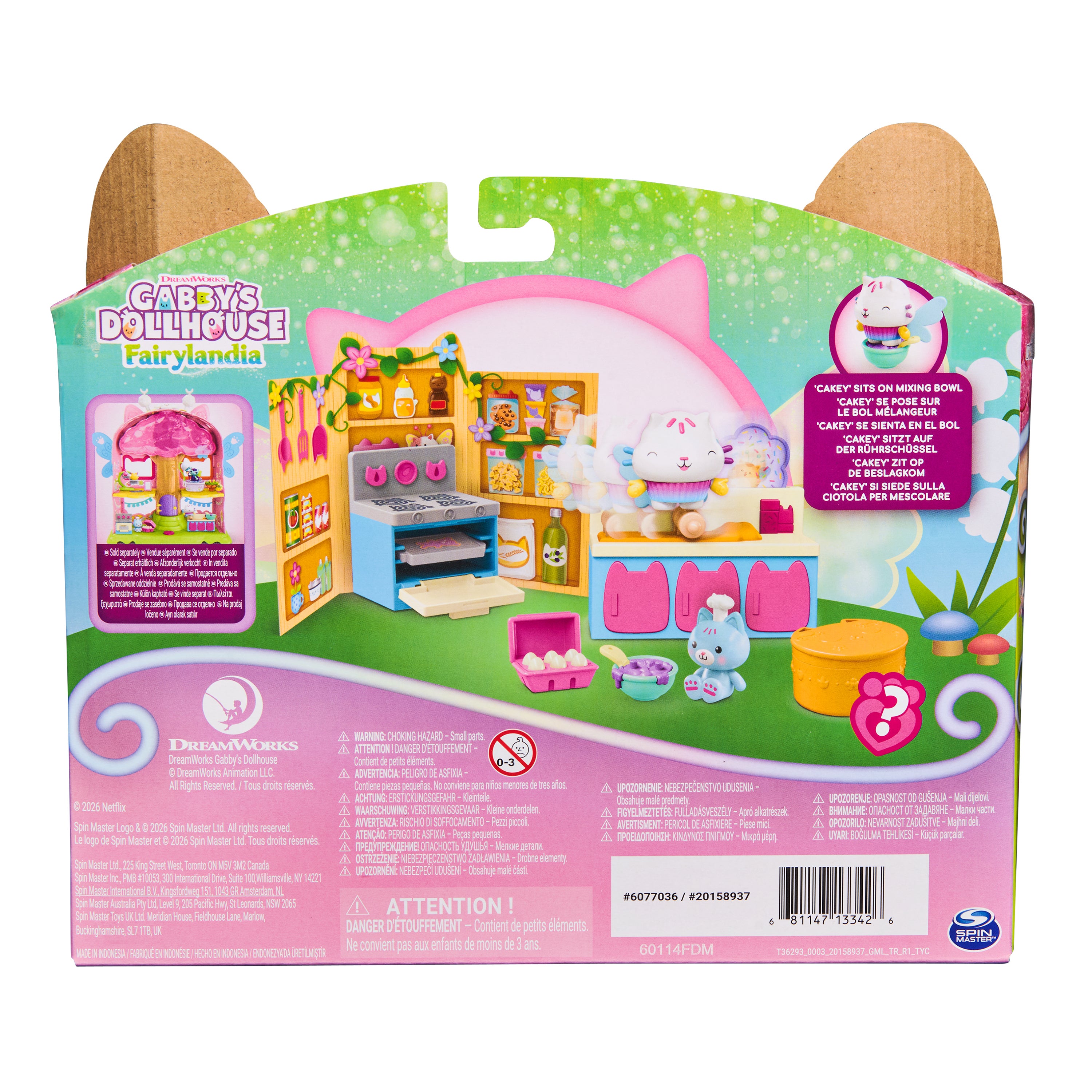 Gabby's Dollhouse Cakey Cat Fairy Kitchen Leksakssats
