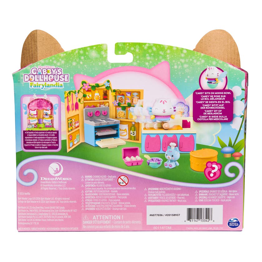 Gabby's Dollhouse Cakey Cat Fairy Kitchen Leksakssats