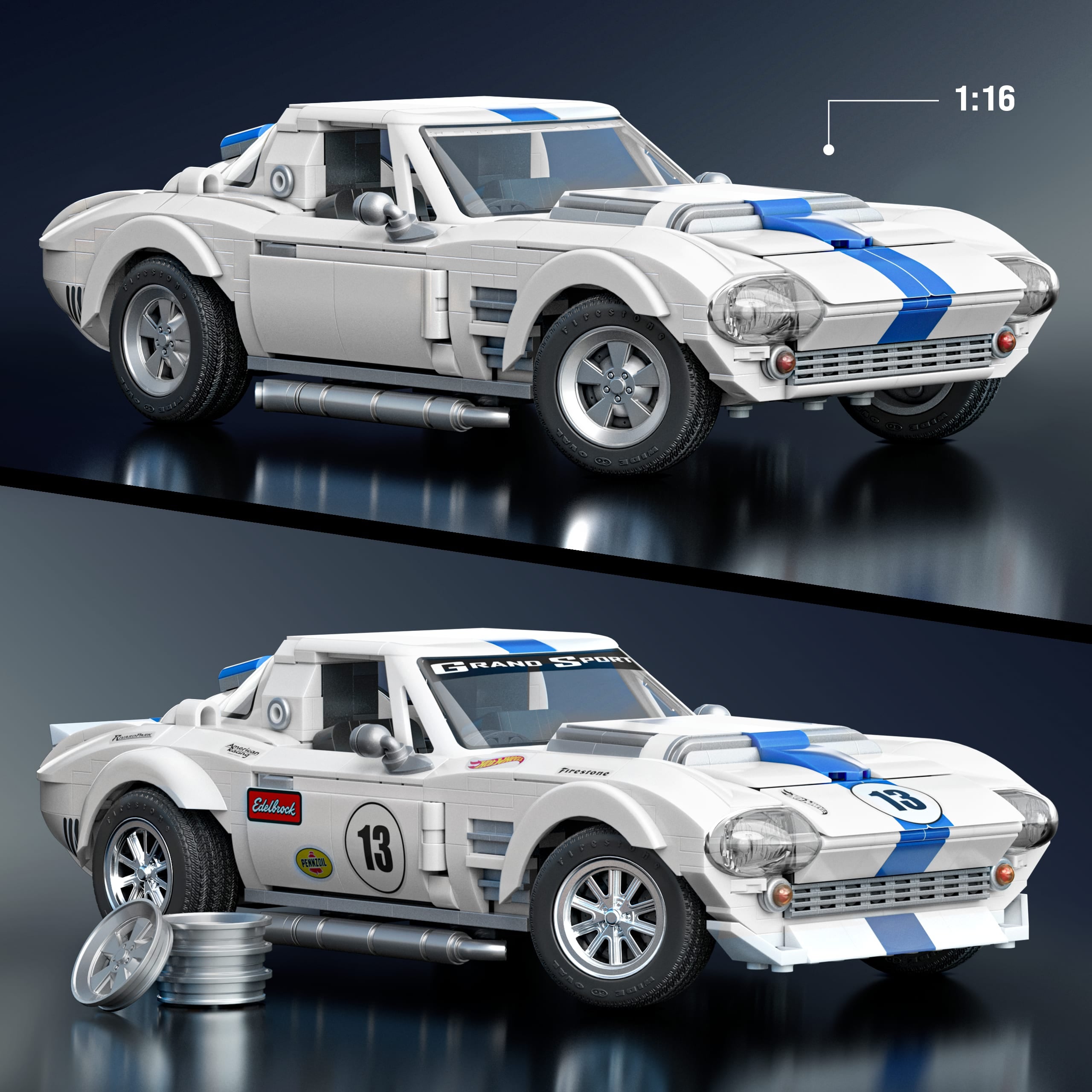 Mattel Brick Shop Elite Series Corvette