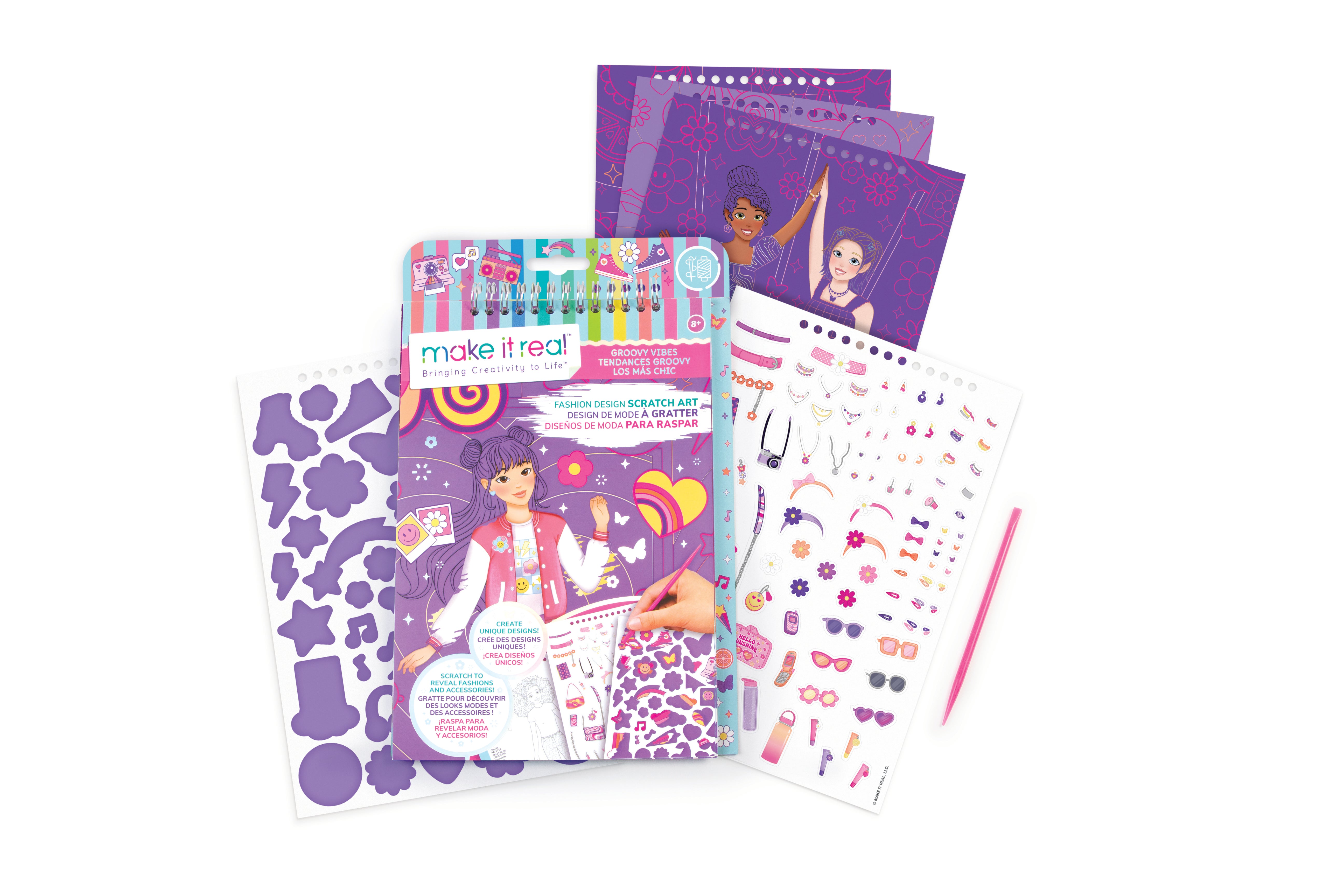 Make it Real, Fashion Design Scratch Art: Good Vibes