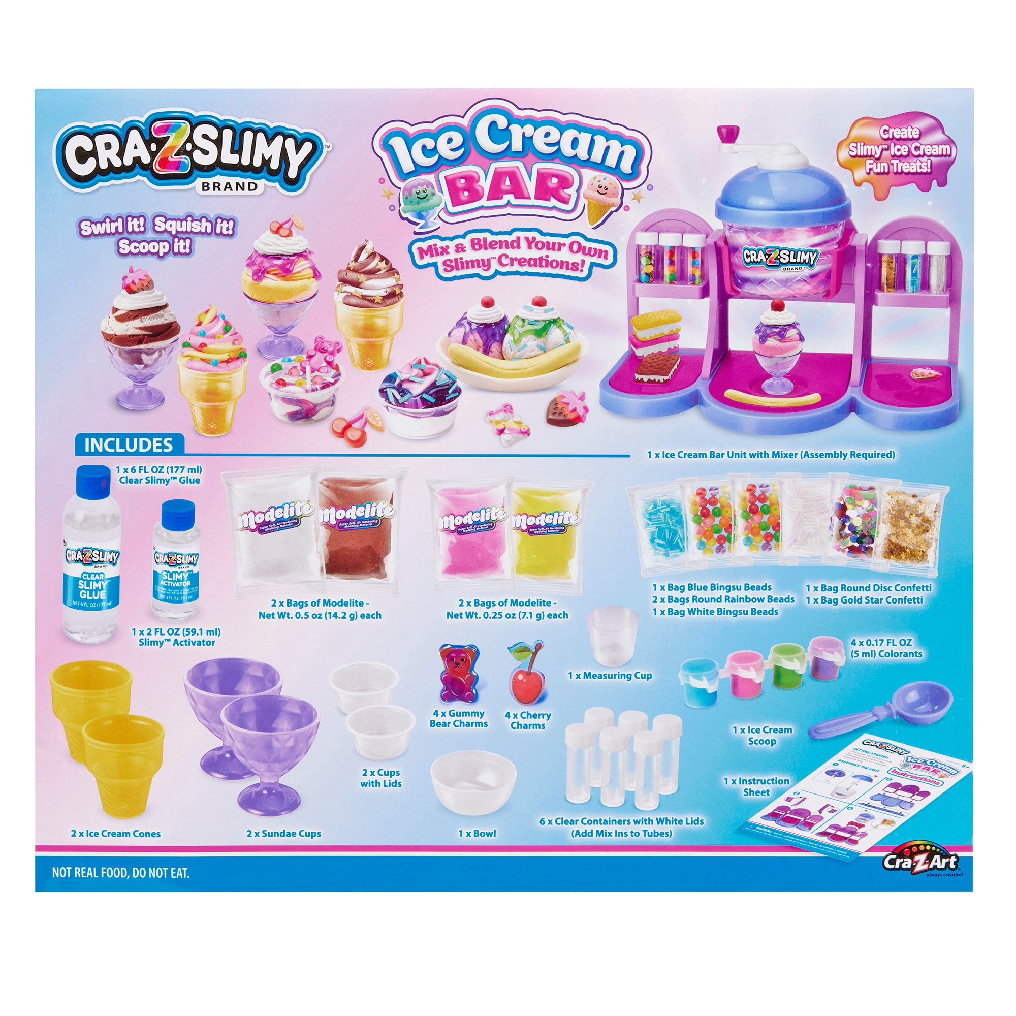 Cra-Z-Slimy Ice Cream Bar – Gör din egen slime-glass