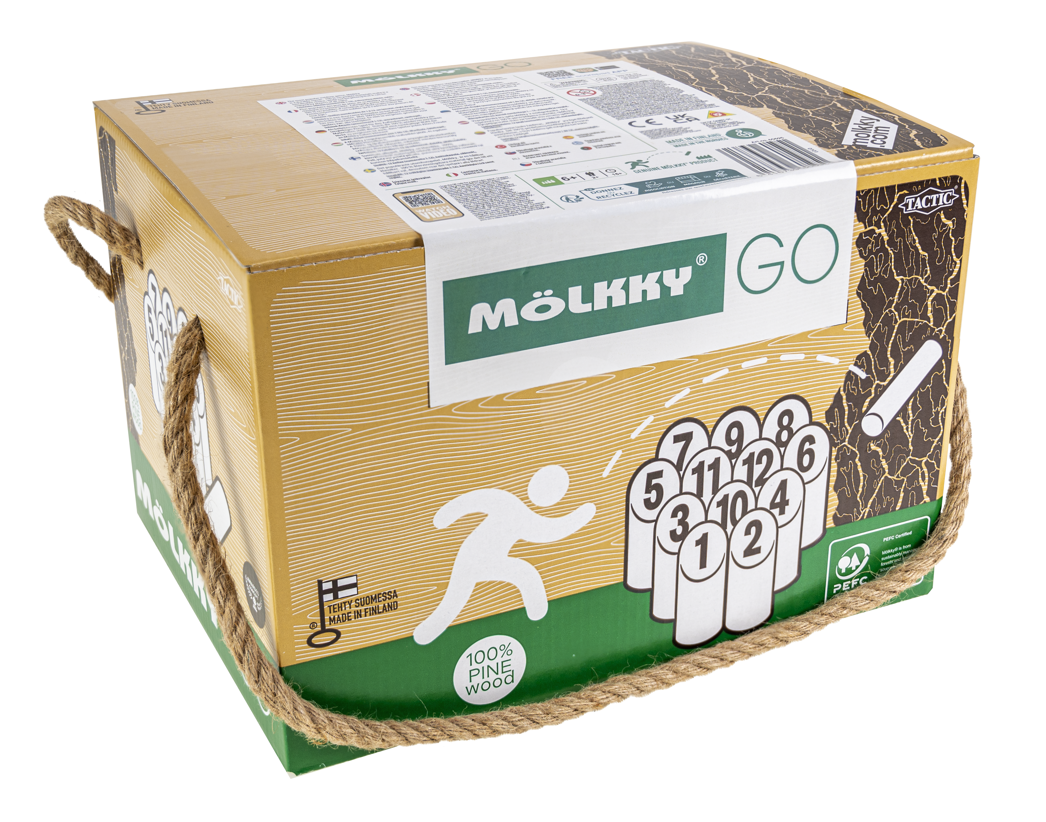 Mölkky Go Refresh, med Original spelpjäser SE