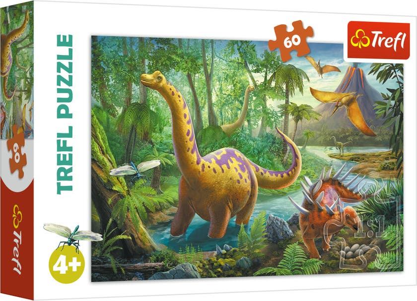 Trefl Dinosaurier pussel 60 bitar
