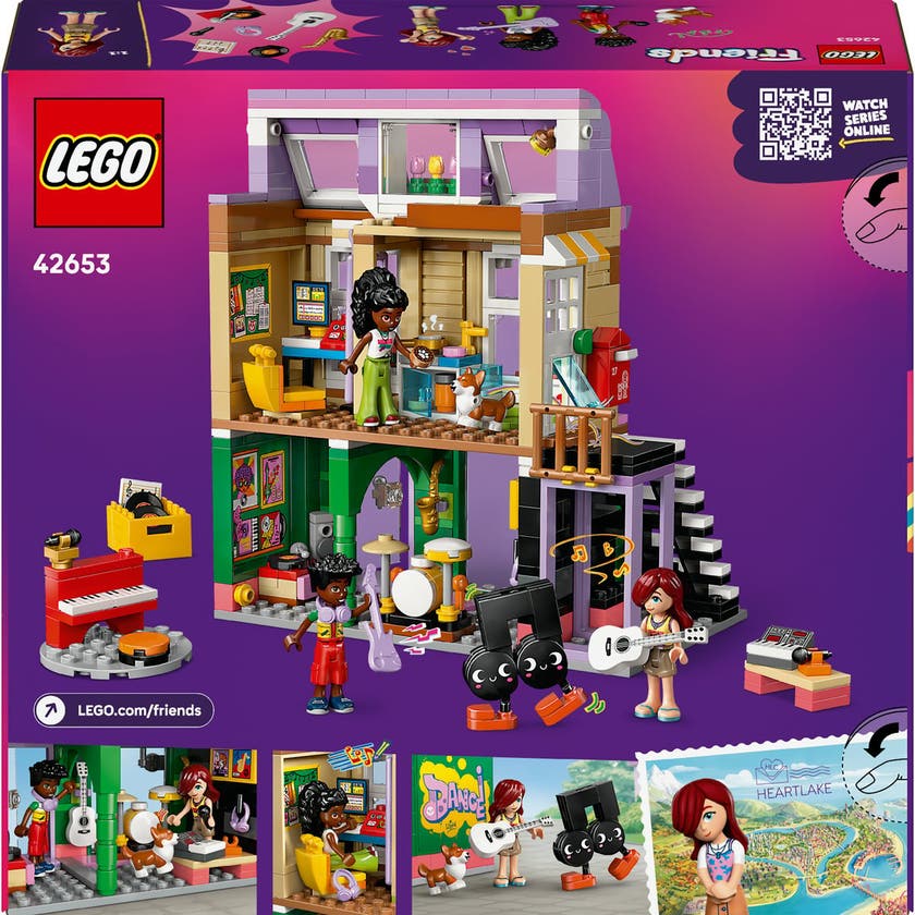LEGO Friends 42653, Musikaffär & lägenhet
