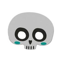 Halloween, Half Mask Skeleton Felt