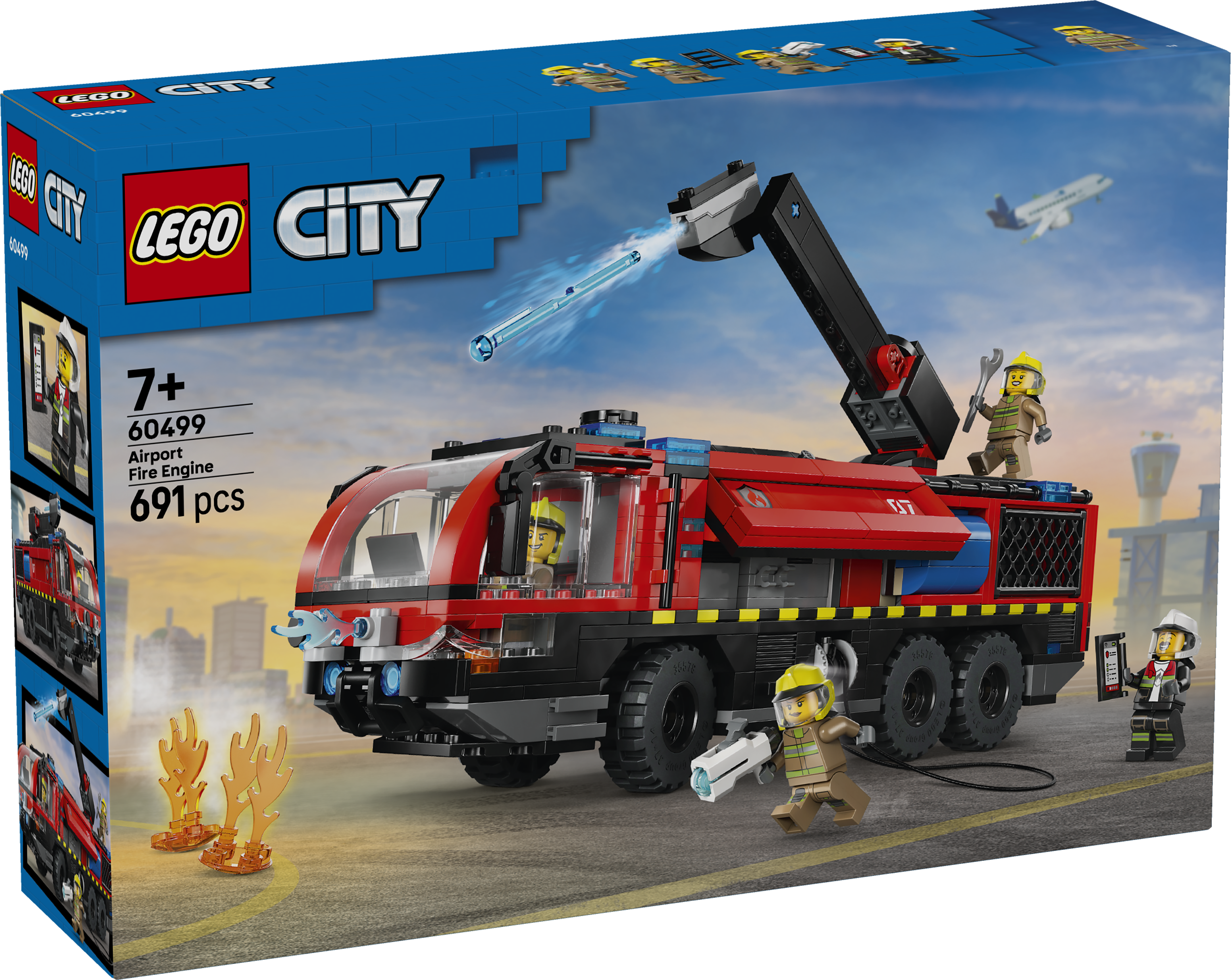 LEGO® City Flygplatsbrandbil – Byggset med leksaksbrandbil 60482