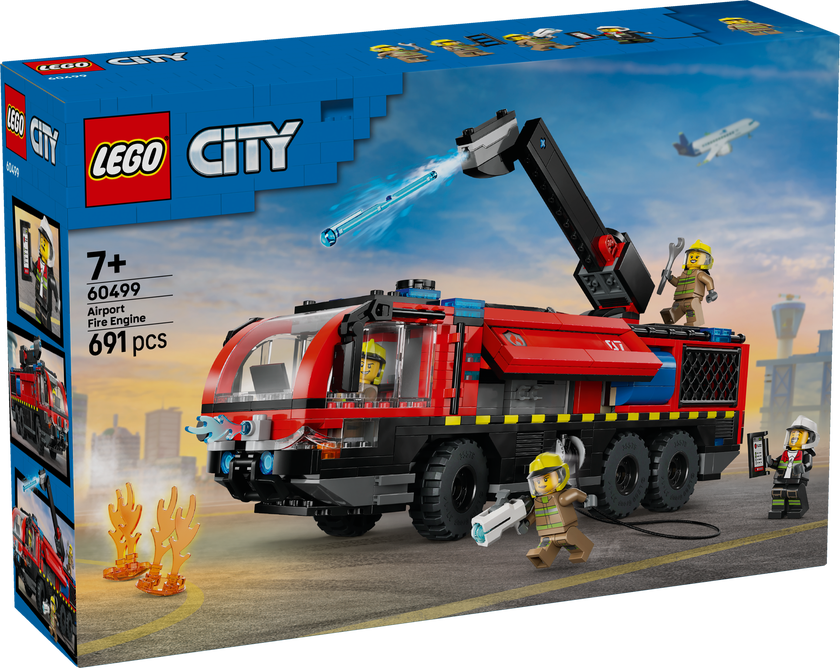 LEGO® City Flygplatsbrandbil – Byggset med leksaksbrandbil 60499