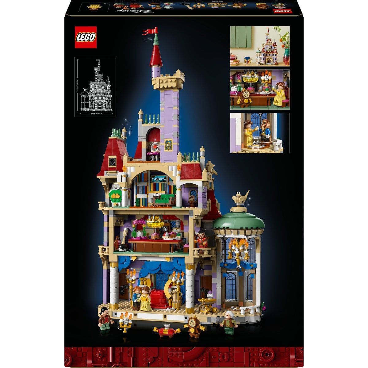 LEGO Disney Princess 43263, Skönheten och odjuret – slottet