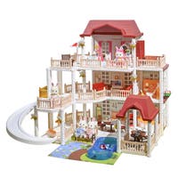 Forest Dreamland Stor Drömvilla 3 våningar med 4 kaniner