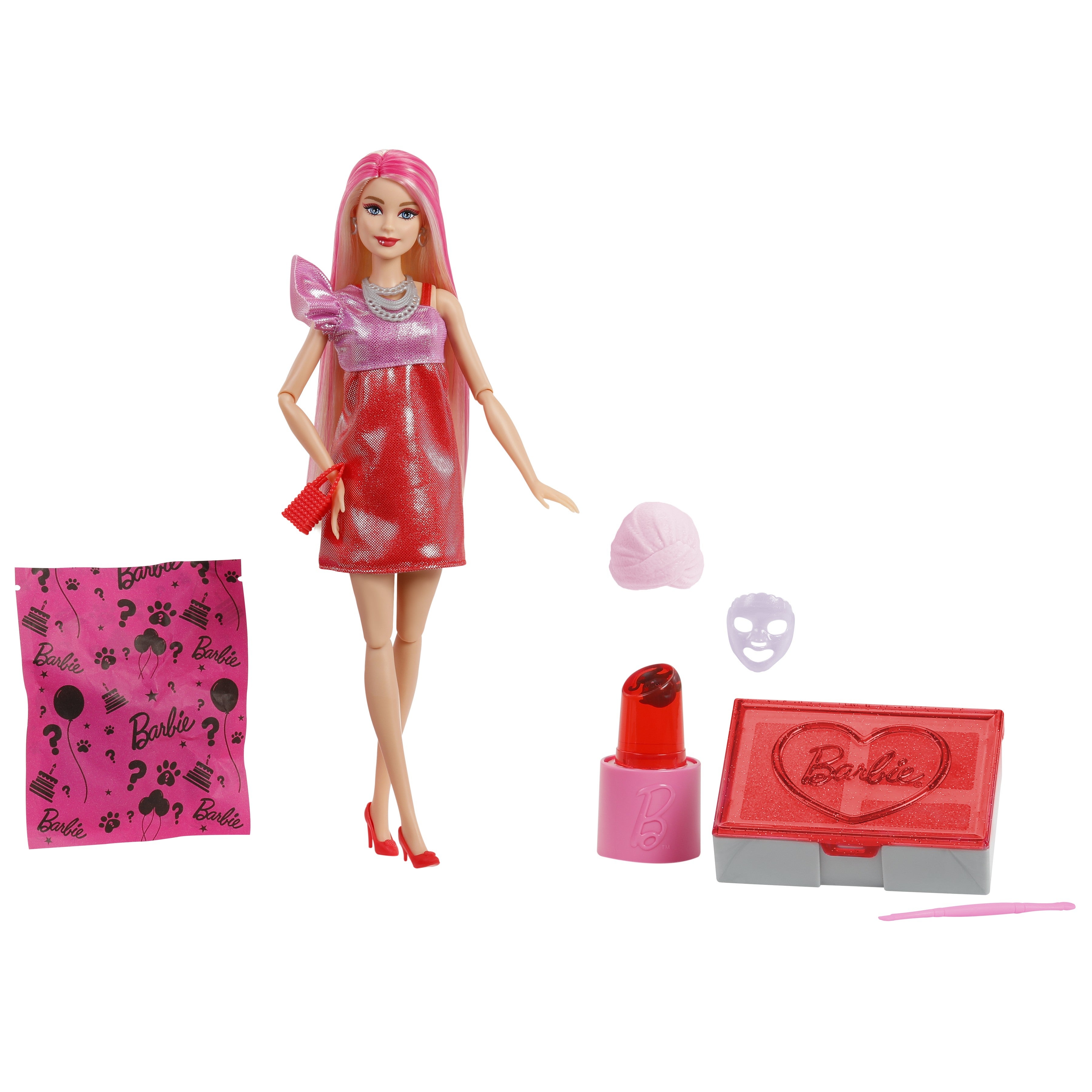 Barbie Glam Party Unboxed Red Original Doll