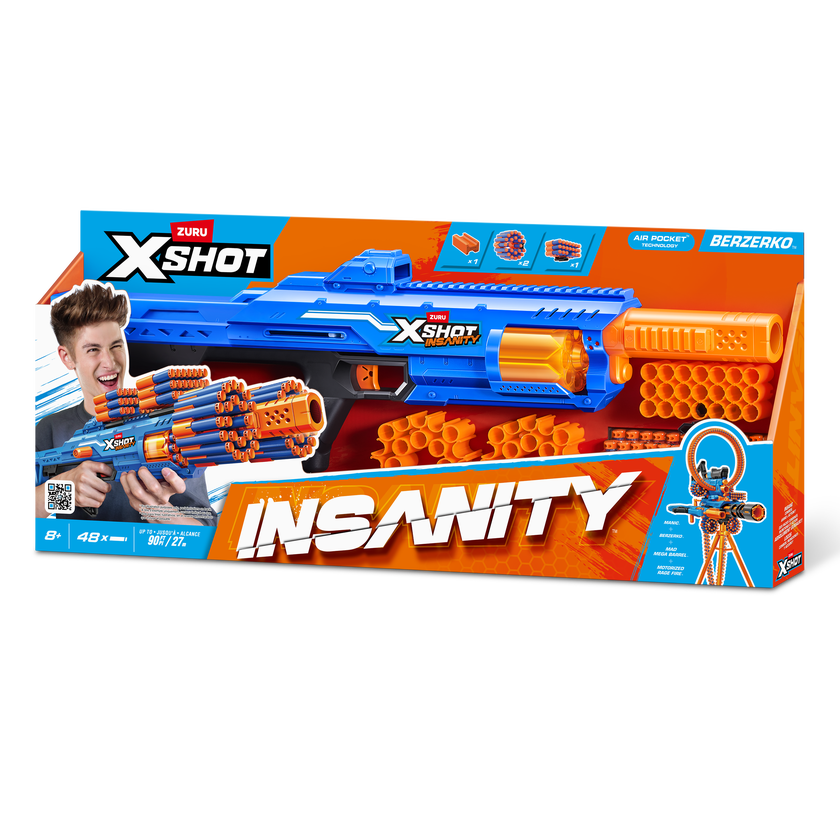 XSHOT Insanity Berzerko 6 Shot(48 darts)