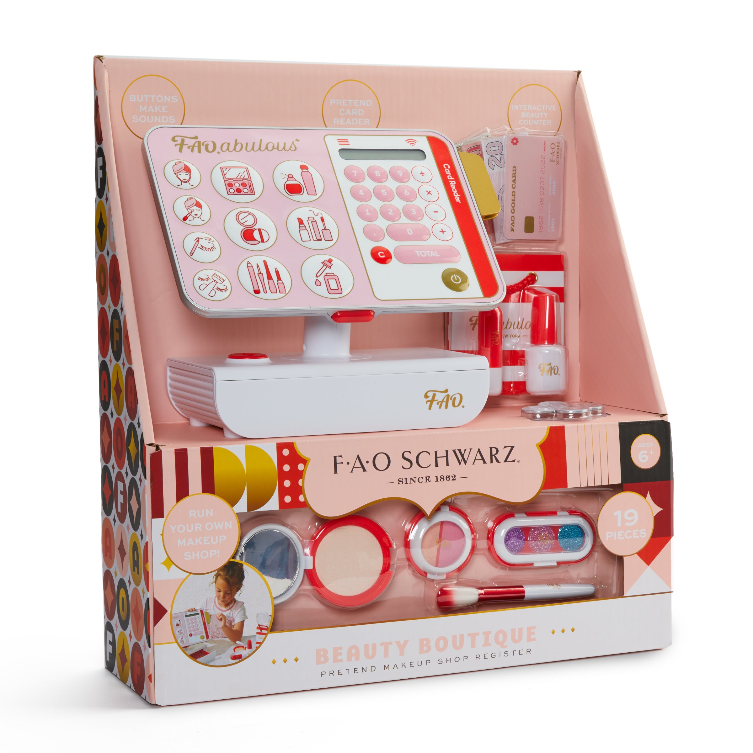 FAO SCHWARZ Sminkbutik med kassasystem