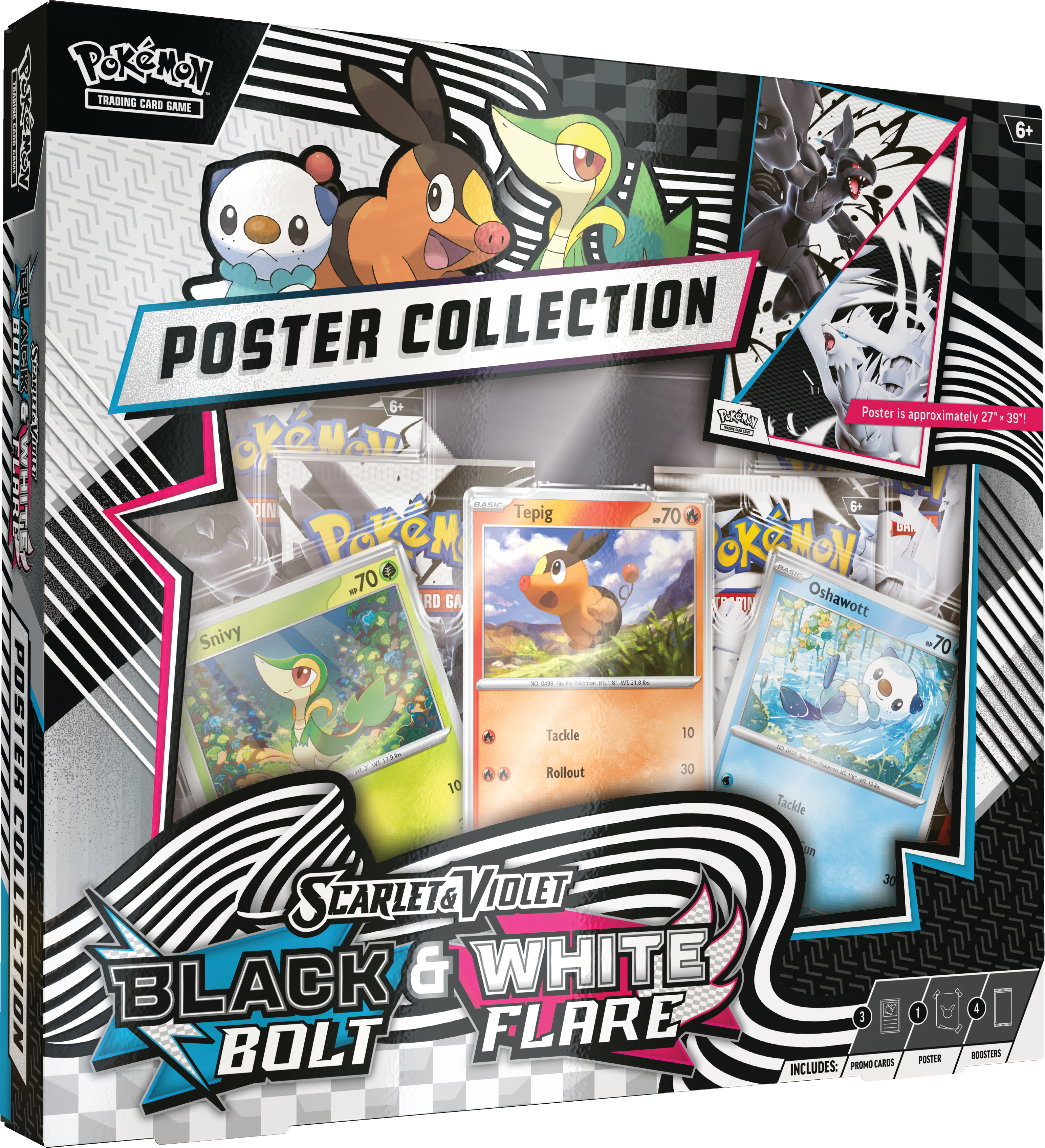 Pokemon Poster Collection Scarlet & Violet, Black Bolt & White Flare