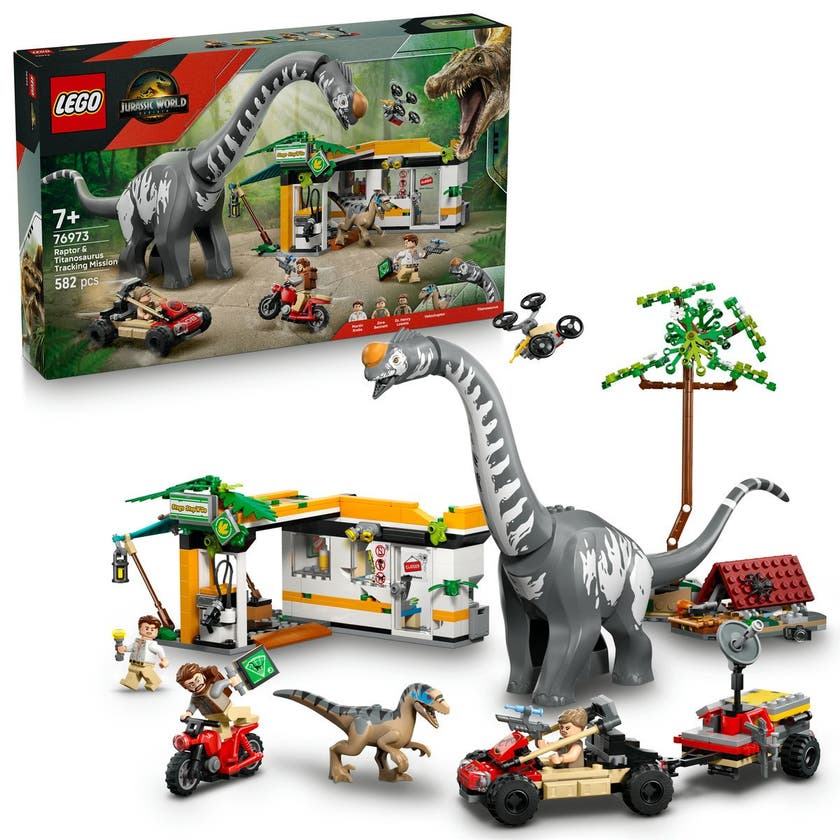 LEGO Jurassic World 76973, Spårningsuppdrag med raptor och titanosaurus
