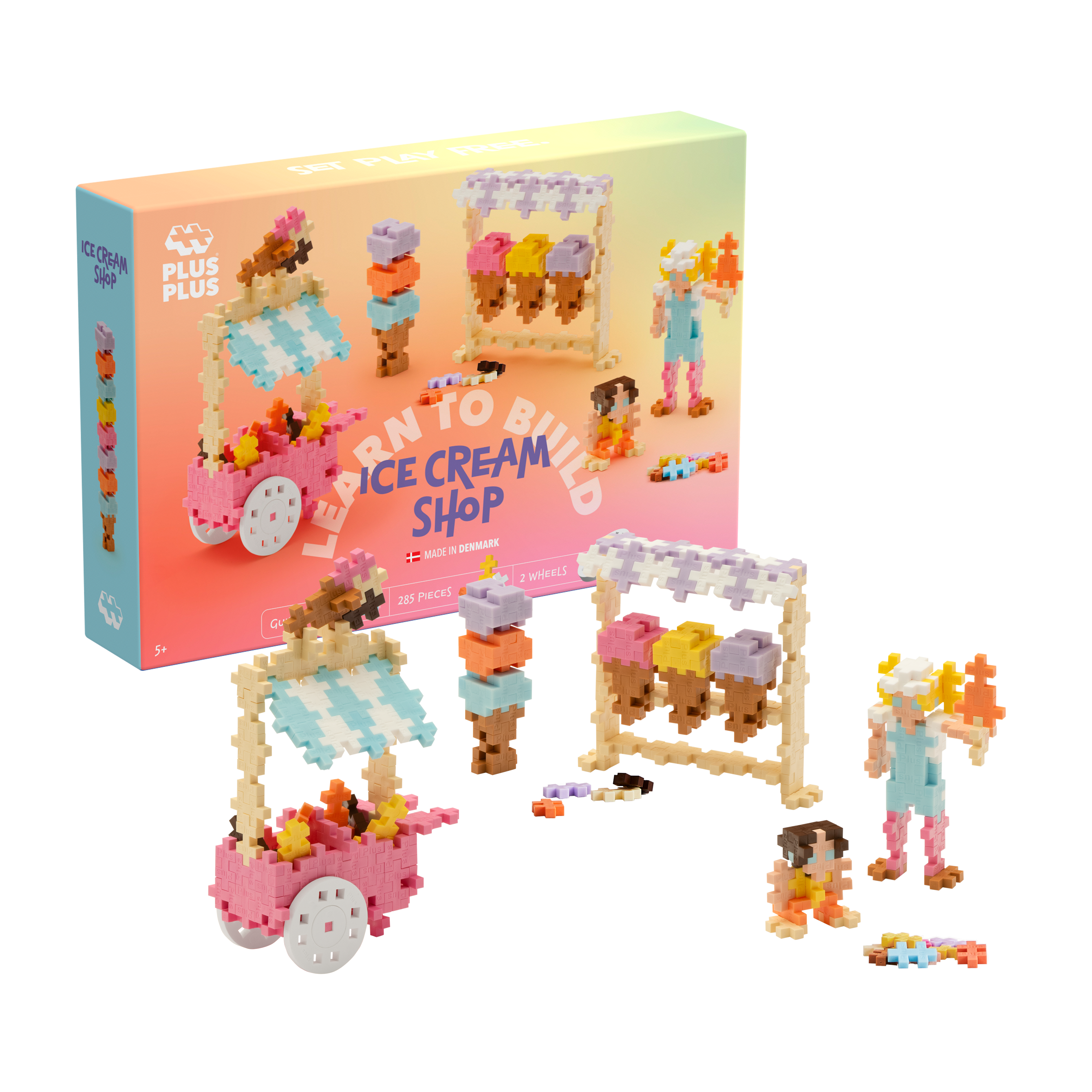 Plus-Plus Learn to Build – Glassbutik, 285 delar