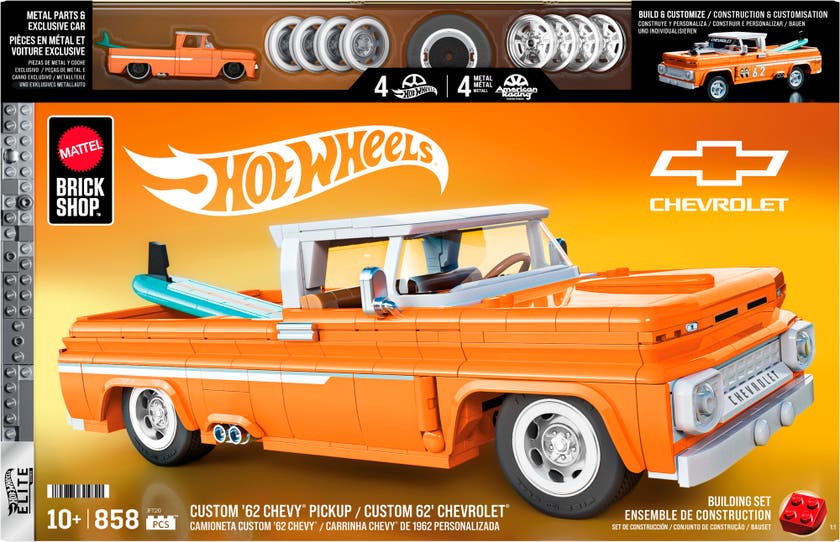 Mattel Brick Shop Hot Wheels Custom '62 Chevy Pickup byggset