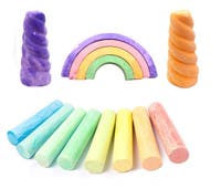 Gatukritor 18 st – färgglada kritor från 3 år