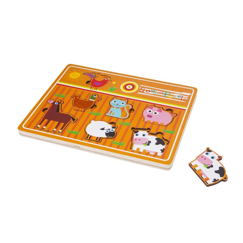 NAP, Träpussel Med Ljud (Bondgård)