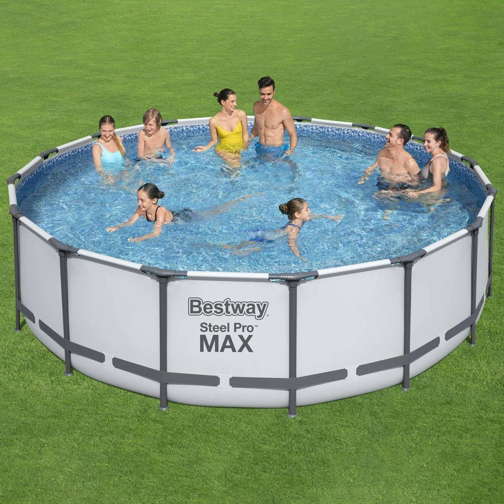Bestway Steel Pro Max Rund Pool med Filterpump och Stege