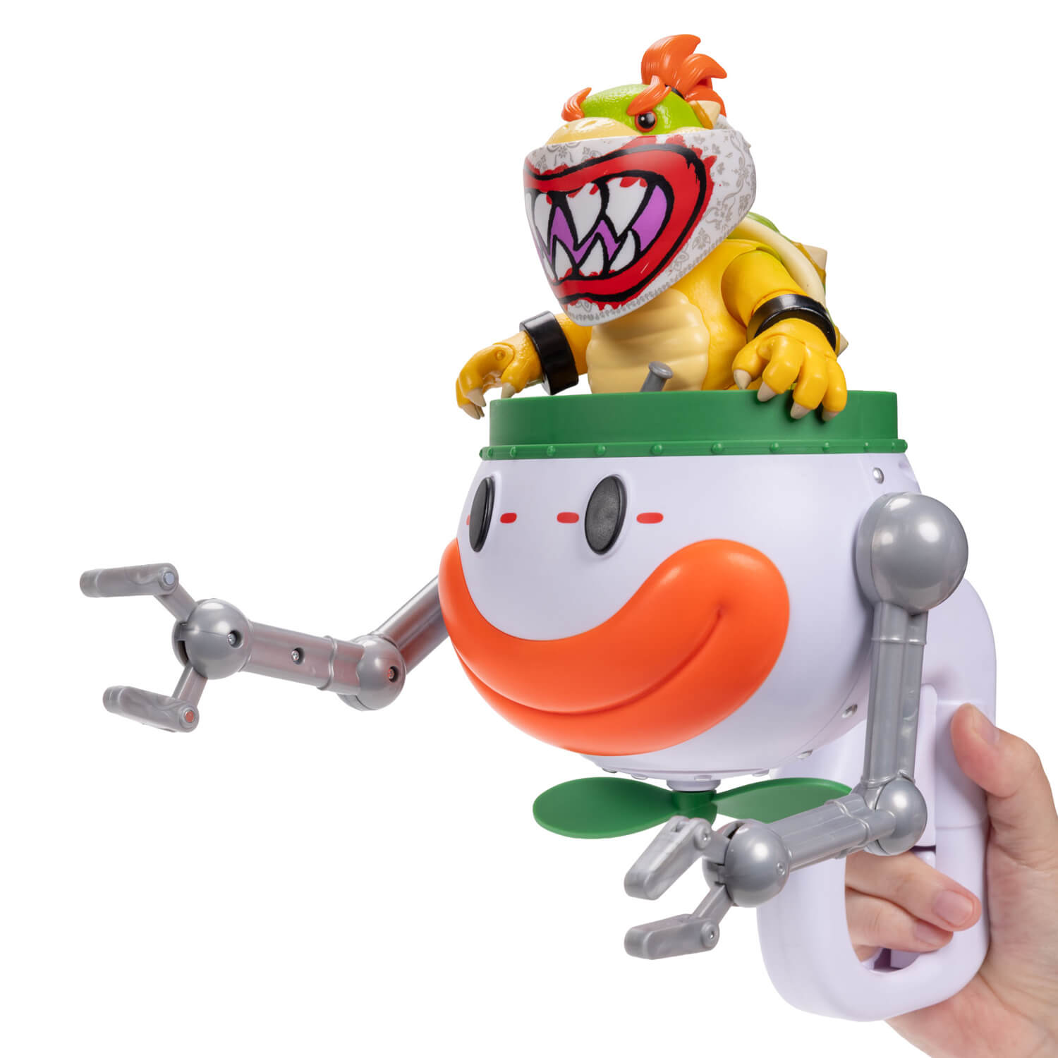 Super Mario 2 Movie Bowser Jr figur med Clown Car 13 cm