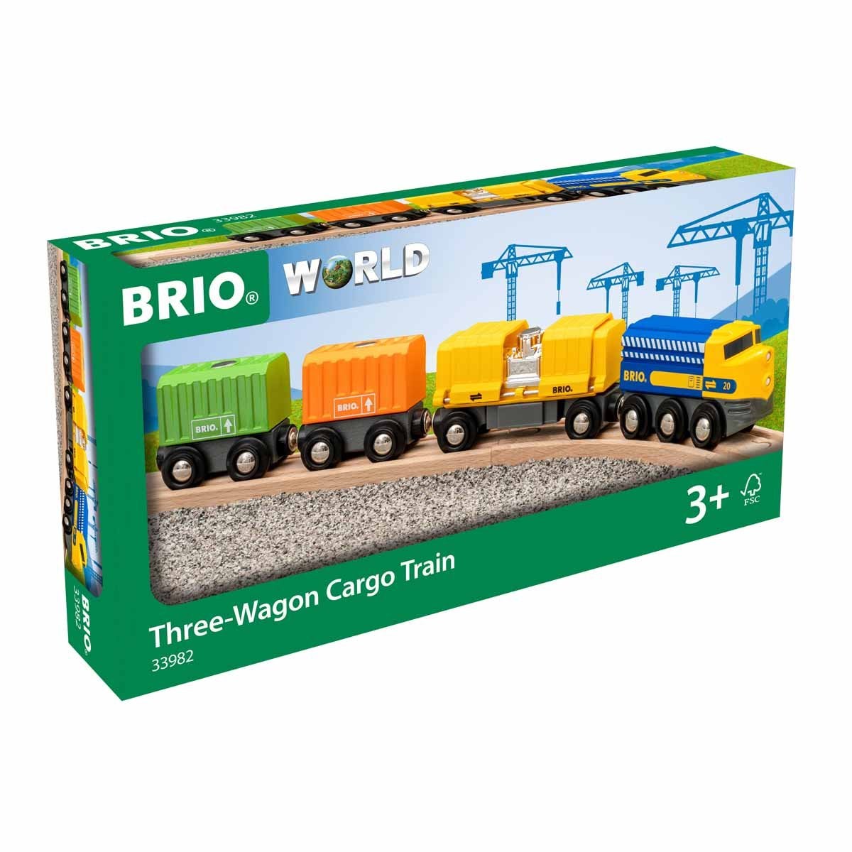 BRIO, Three-Wagon Cargo Train